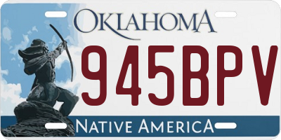 OK license plate 945BPV