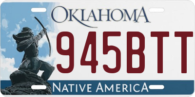 OK license plate 945BTT