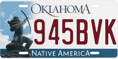 OK license plate 945BVK