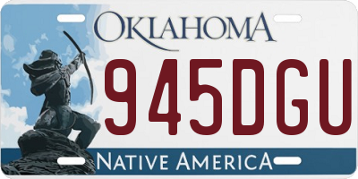 OK license plate 945DGU