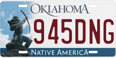 OK license plate 945DNG