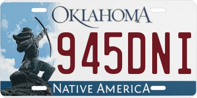 OK license plate 945DNI