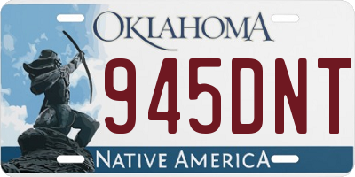 OK license plate 945DNT