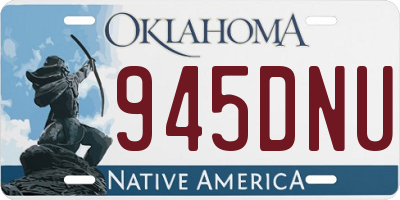 OK license plate 945DNU