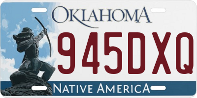 OK license plate 945DXQ
