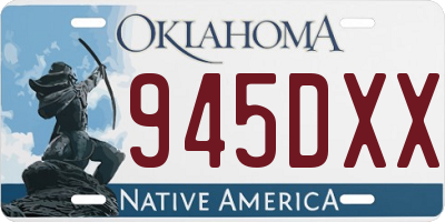 OK license plate 945DXX