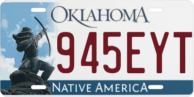 OK license plate 945EYT