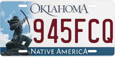 OK license plate 945FCQ