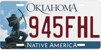 OK license plate 945FHL