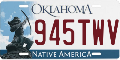 OK license plate 945TWV