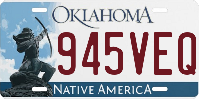 OK license plate 945VEQ
