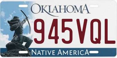 OK license plate 945VQL