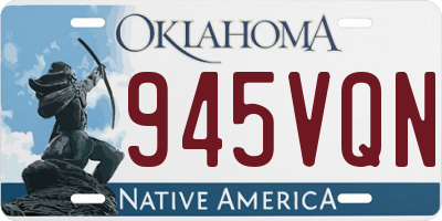 OK license plate 945VQN