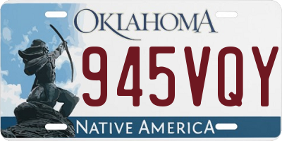 OK license plate 945VQY