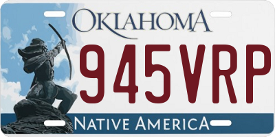 OK license plate 945VRP