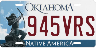 OK license plate 945VRS