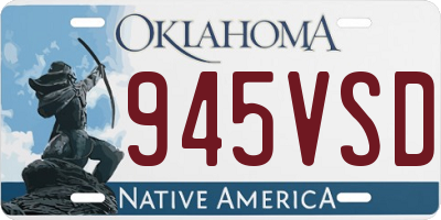OK license plate 945VSD
