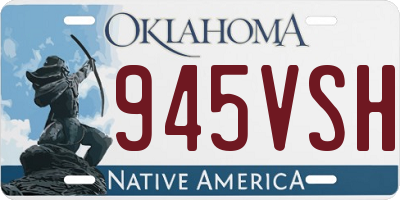 OK license plate 945VSH