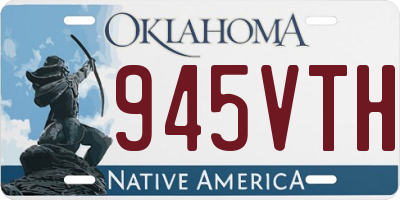 OK license plate 945VTH