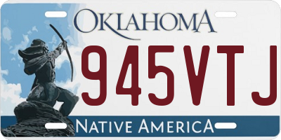 OK license plate 945VTJ