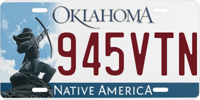 OK license plate 945VTN