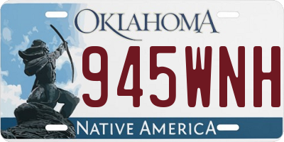 OK license plate 945WNH