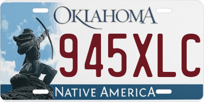OK license plate 945XLC