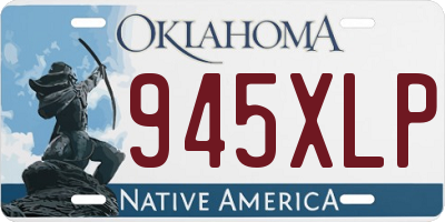 OK license plate 945XLP