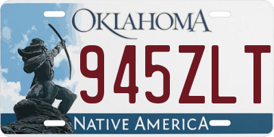 OK license plate 945ZLT