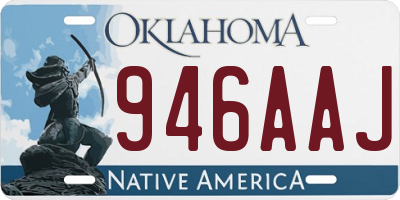 OK license plate 946AAJ