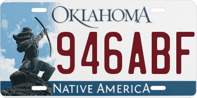 OK license plate 946ABF