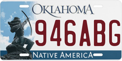 OK license plate 946ABG