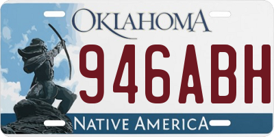 OK license plate 946ABH