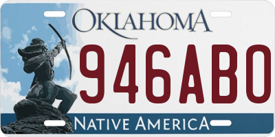 OK license plate 946ABO