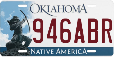 OK license plate 946ABR