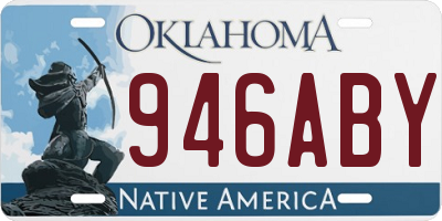 OK license plate 946ABY