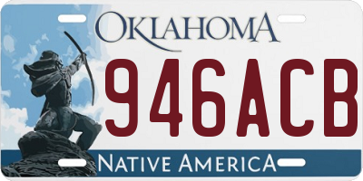 OK license plate 946ACB