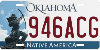 OK license plate 946ACG