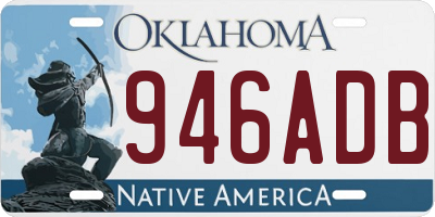 OK license plate 946ADB