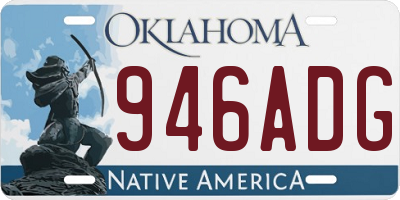OK license plate 946ADG