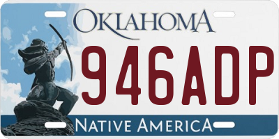 OK license plate 946ADP
