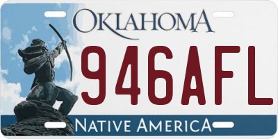 OK license plate 946AFL
