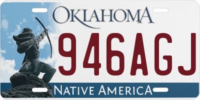 OK license plate 946AGJ