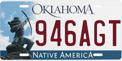 OK license plate 946AGT