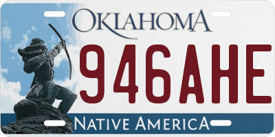 OK license plate 946AHE