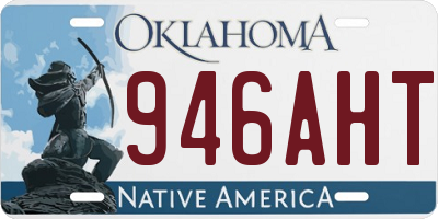 OK license plate 946AHT