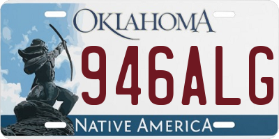 OK license plate 946ALG