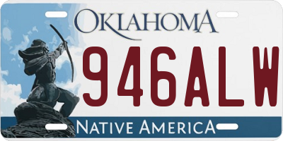 OK license plate 946ALW