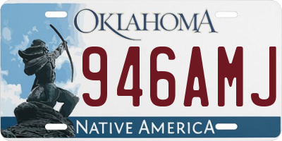 OK license plate 946AMJ