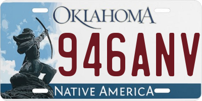 OK license plate 946ANV